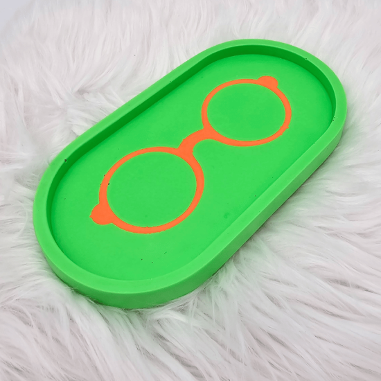 Preview: Runde Brille - Silikoneinlage / Silikonstempel